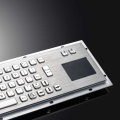 Водонепроницаемый IP65 прочный киоск проводной USB PS2 металлическая промышленная клавиатура с сенсорной панелью